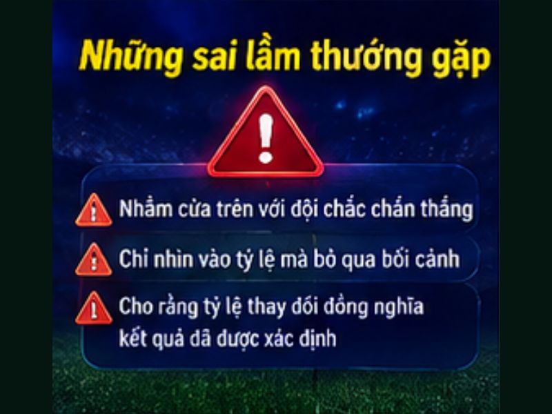 Những Sai Lầm Thường Gặp Khi Tìm Hiểu Kèo Châu Á